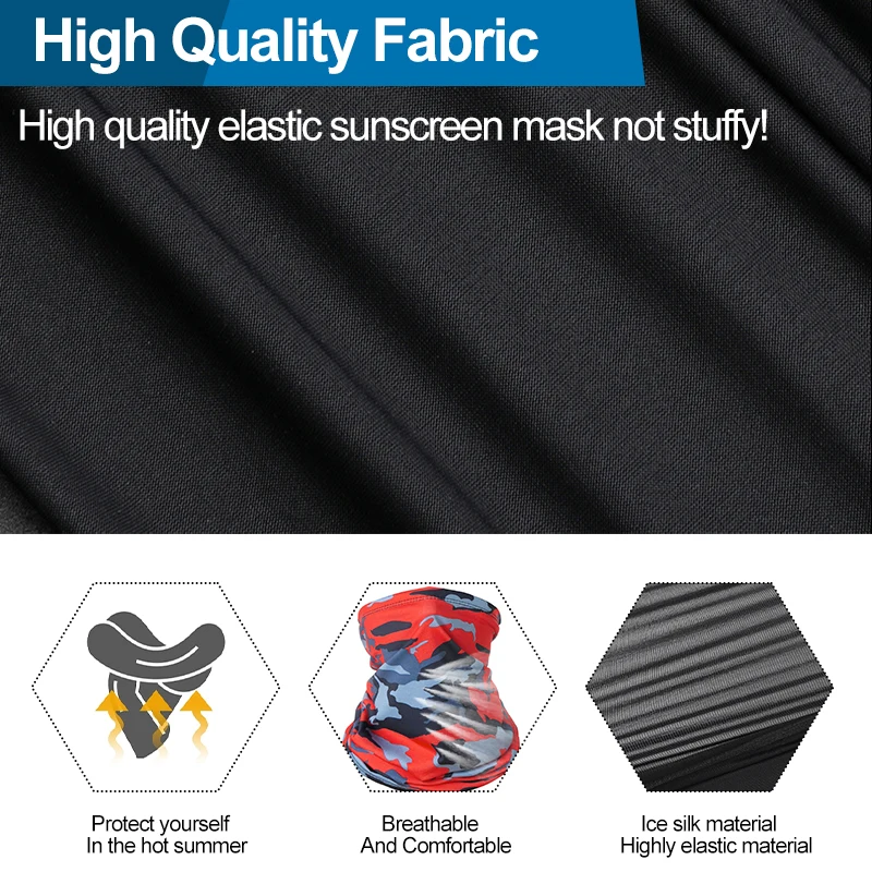 Multi-purpose Outdoor Sport Bandana Military Tube Scarf Cycling Tactical Hiking Face Cover Neck Gaiter Half Mask Headband