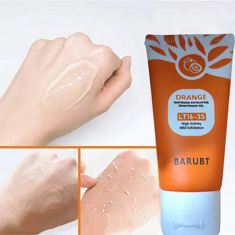 50g Orange Exfoliating Gel For Facial Body Gentle Orange Facial Scrub Body Cleansing Gel Dead Skin Remover Scrub Skin Cleaning