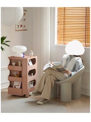 Roly XR-Fauteuil Nordique en Plastique PE avec Jambe d'Éléphant, Fauteuil Minimaliste d'Niket d'Extérieur, Chaise de Salon