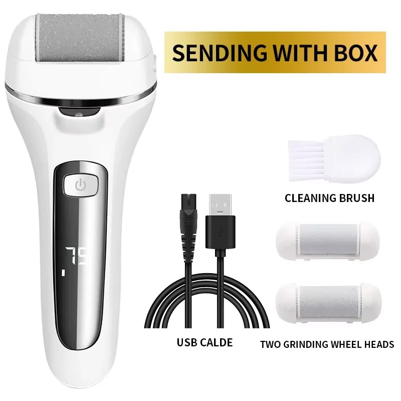 Electric Foot File Callus Remover Professional Foot Grinder Pedicure Machine Tools Rechargeable Heel Cracked Dead Skin Scrubber