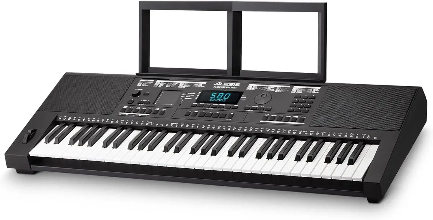 61 Pro - 61 Key Keyboard Piano with Adjustable Touch Response, USB Midi, 580 Sounds, X/Y Performance Touchpad with DJ-Style FX