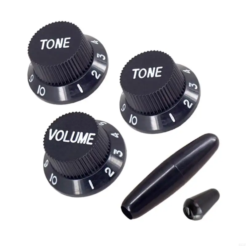 Guitar Control Knobs Set Guitar Arm Knobs Ergonomic Guitar Knobs for Electric Guitar Volumes and Tone Replacement