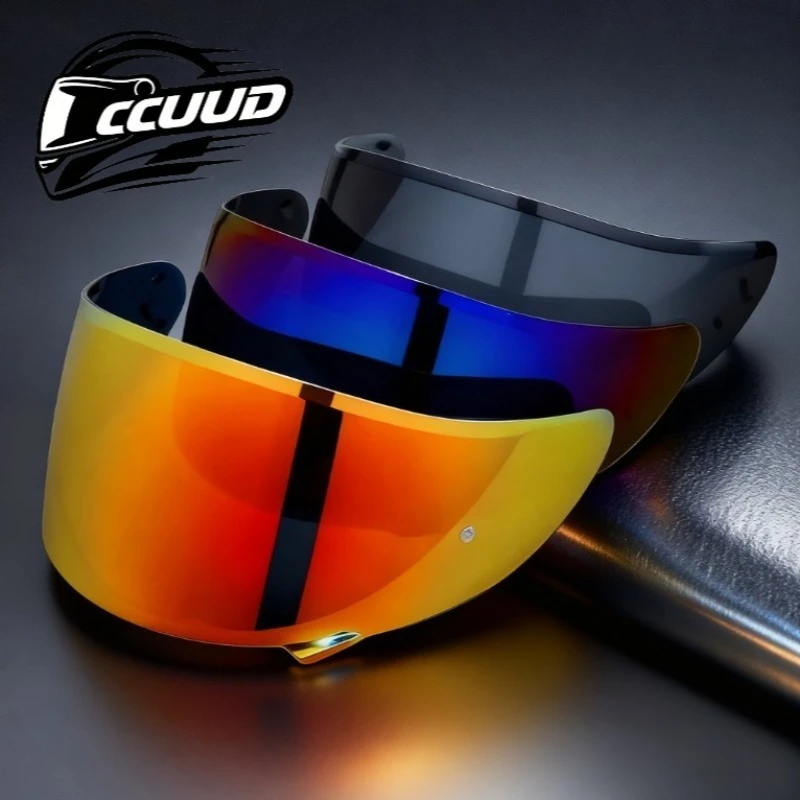 Helmet Visor Lens Compatible with SHOEI Z7 X14 Z8 X15, Anti-Fog PC Lens, Windproof Snowproof Motorcycle Helmet Replacement Lens