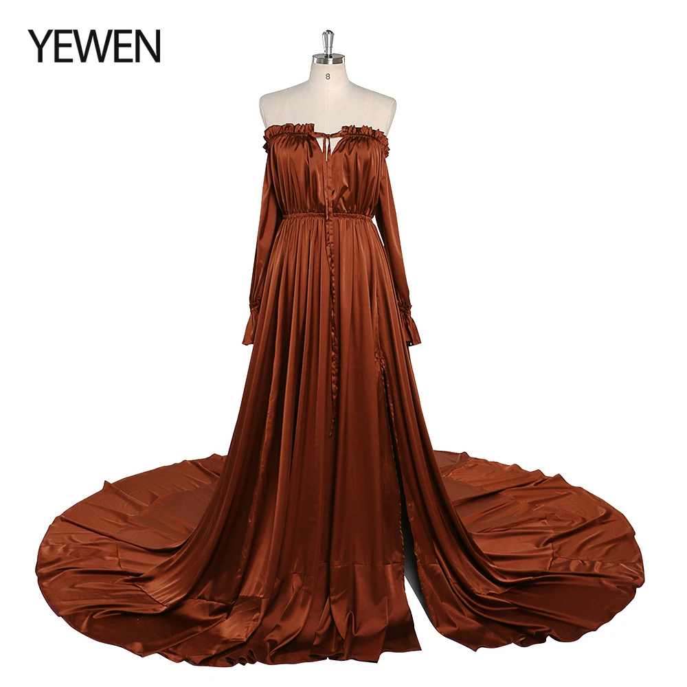 

Full Sleeves Evening Dresses Long Beach Photography Dresses for Special Events YD21801