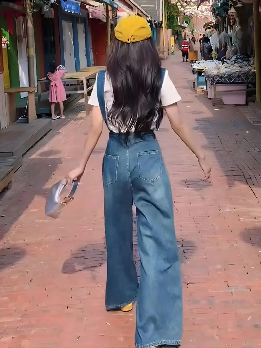 

Elegant Women'S Long Jumpsuits Ladies Round Outdoor Length Conjoined Stylish Slimfit Simple Trendyocks Waisted Vacation