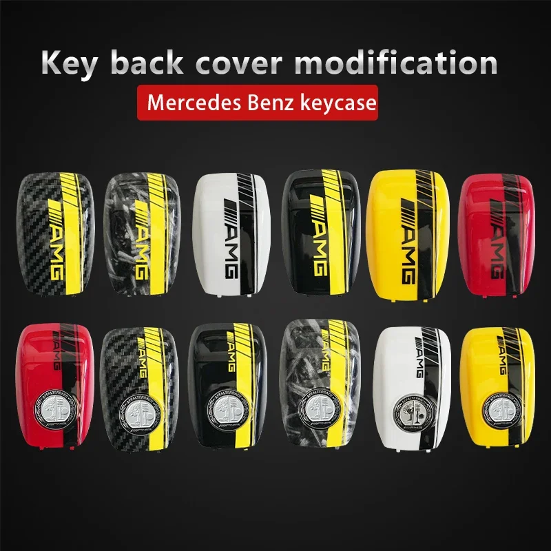For Mercedes Benz S GLS CLA CLS A C E S G Class GLC CLE CLA W177 W205 W213 W222 X167 W204 W206 W212 AMG car key shell rear cover view 2