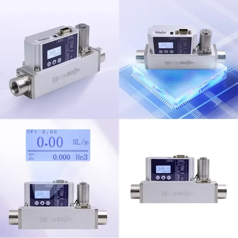 

Miniature Stainless Steel OEM HUAXI FC-620 High Precision 1.0% SP RS485 MODBUS 4-20mA and Air Mass Flow Controller