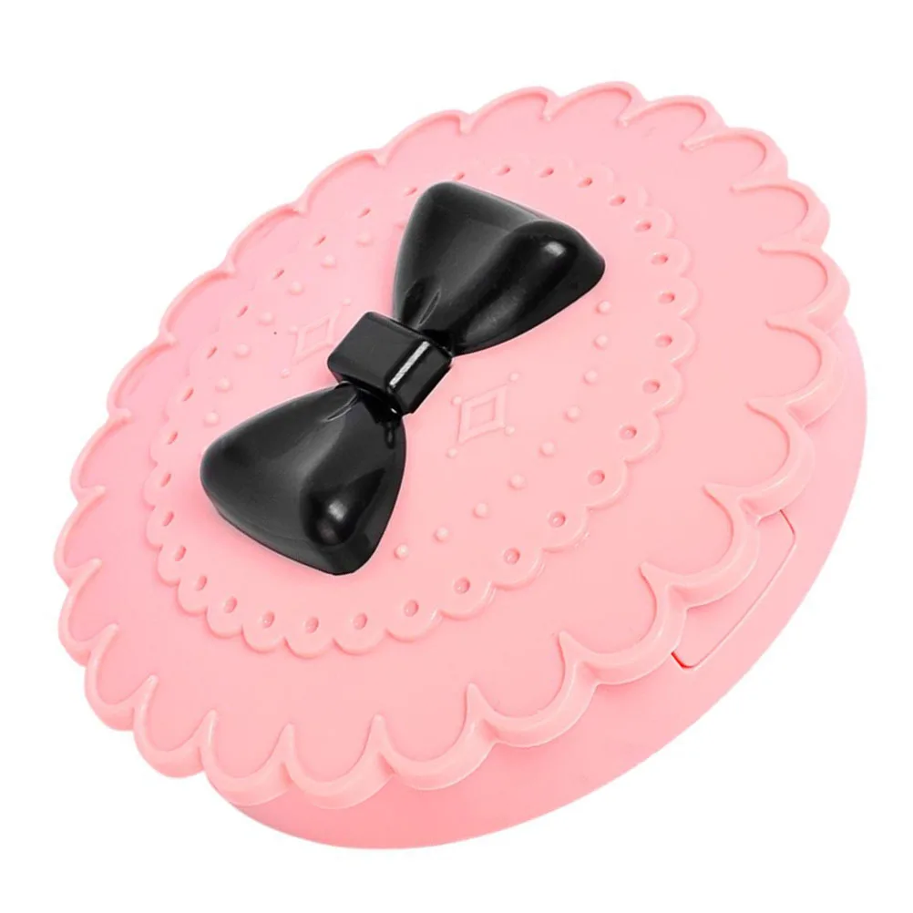 1 pz custodia per ciglia custodia per organizer per trucco bowknot scatola per ciglia portatile custodia per specchio per trucco organizzatore