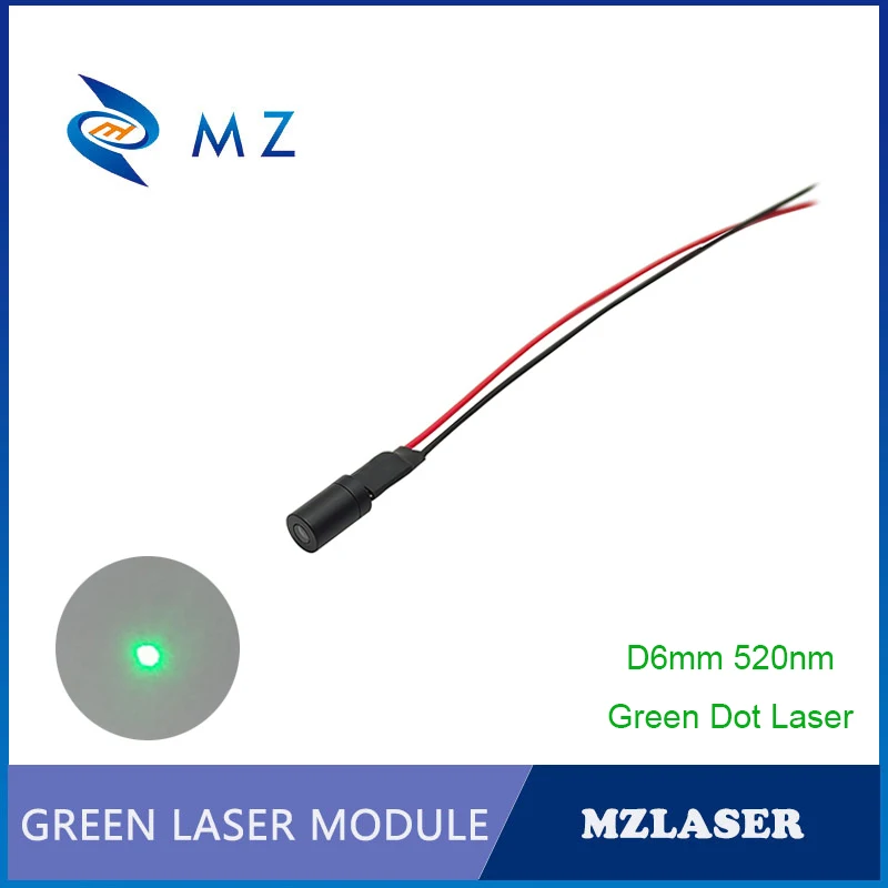 

Mini Green Dot Laser Hot Selling Compact Mini D6mm 520nm 0.5mw 1mw 5mw 10mw Laser Diode Module Glass Lens Industrial Grade