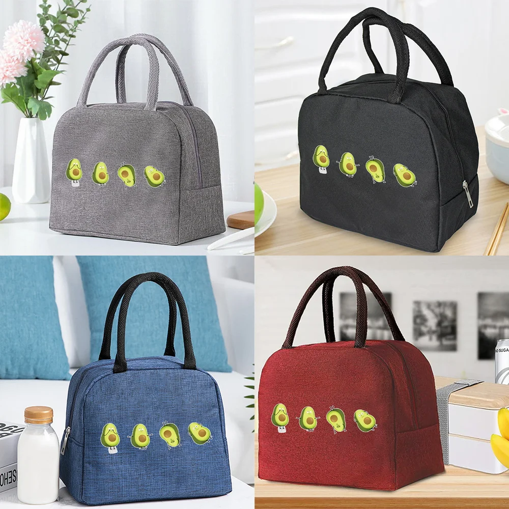 

Insulated Lunch Bag Handbags Box for Women Kids Portable Thermal Food Picnic Trend Four Pattern Cooler Lunch Bags for Work