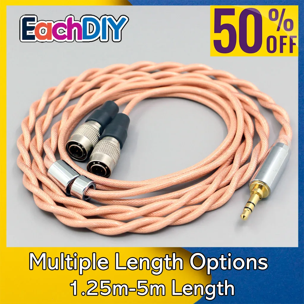 

Кабель для наушников Type6 756 core Shielding Litz OCC DIY Hifi для Dan Clark Audio, Mr Speakers, Ether Alpha, Dog Prime, Mad Dog LN007992