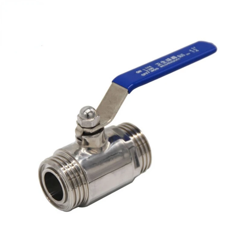 Industrial 3A Ce 316L Diameter 25 Manual Sanitary Stainless Steel 2 Way Control Valve Price Thread Direct Way Ball Valve