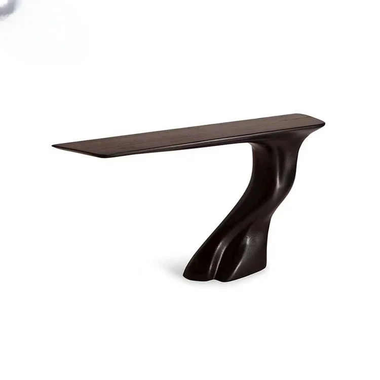 Fiberglass Art Entrance Table Villa Light Luxury Entrance Wall Narrow Table Soft Furniture