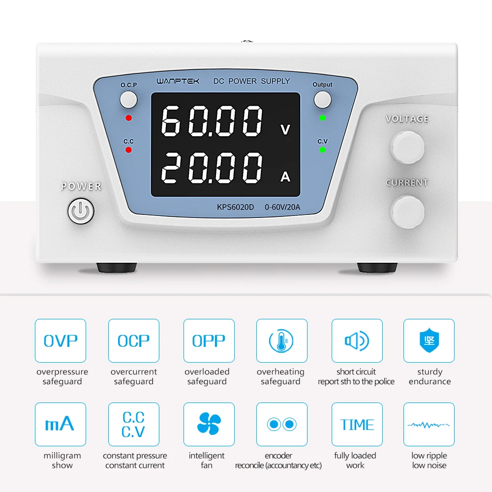 Lavice zdroj laboratoř stejnosměrný stabilizovan energie poskytnout nastavitelný proměnná digitální regulated energie poskytnout 30v 20a 60v 10a wanptek