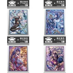 60 pz/set Genshin Impact Cards Sleeve beelzebu Keqing Yelan Shenhe Anime Game versione normale custodia protettiva colorata per carte fai da te