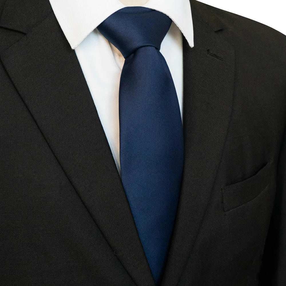 KAMBERFT Klassische Neue 8cm Krawatten für Herren, Einfarbige Krawatte in Rosa, Rot, Gelb, Satin-Krawatten für Geschäft, Hochzeit, Party, Geschenk – Detail 11