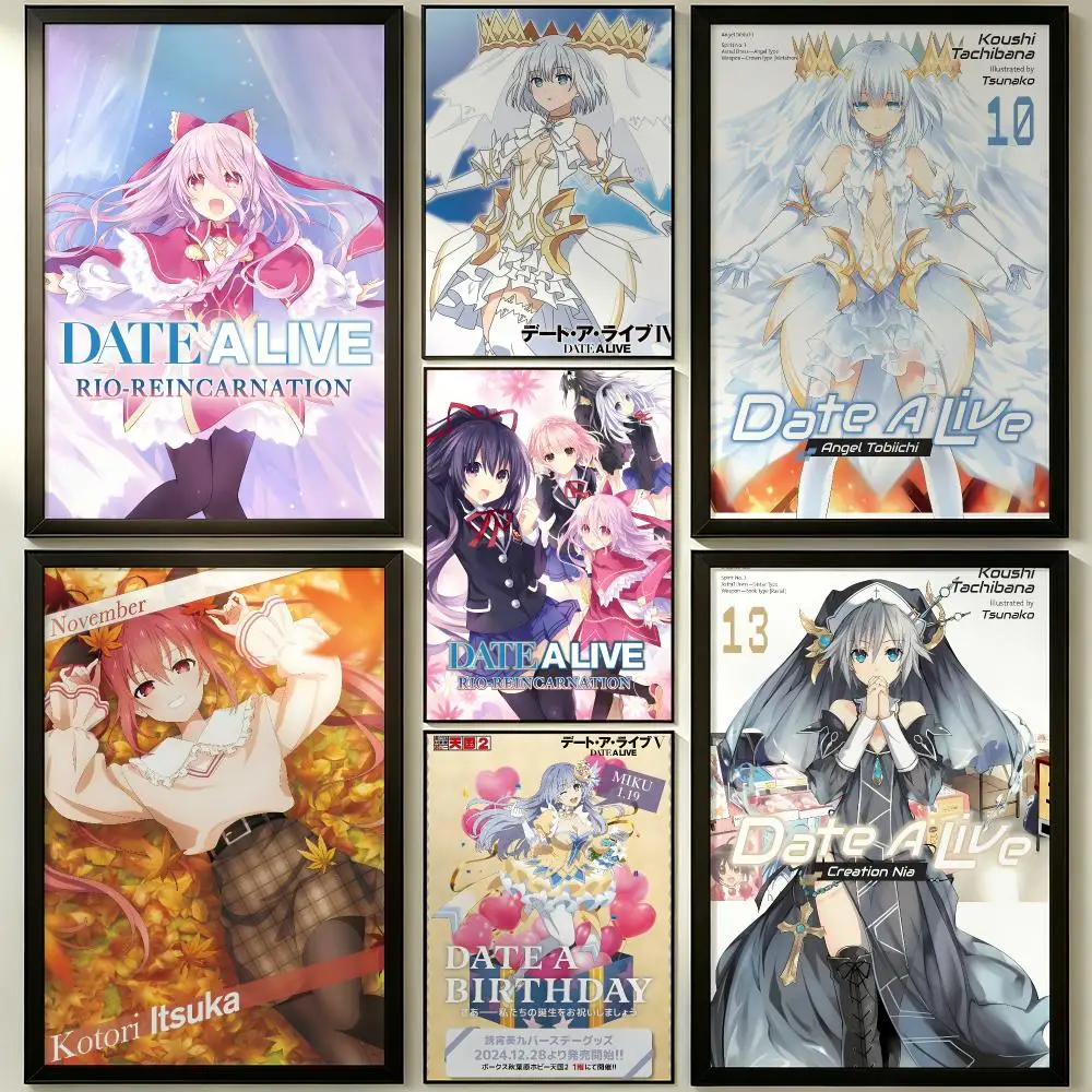 anime Date A Live Poster HD Poster Sophisticated Modern Aesthetic Wall Art For Living Room Bedroom Office Cafe Decor