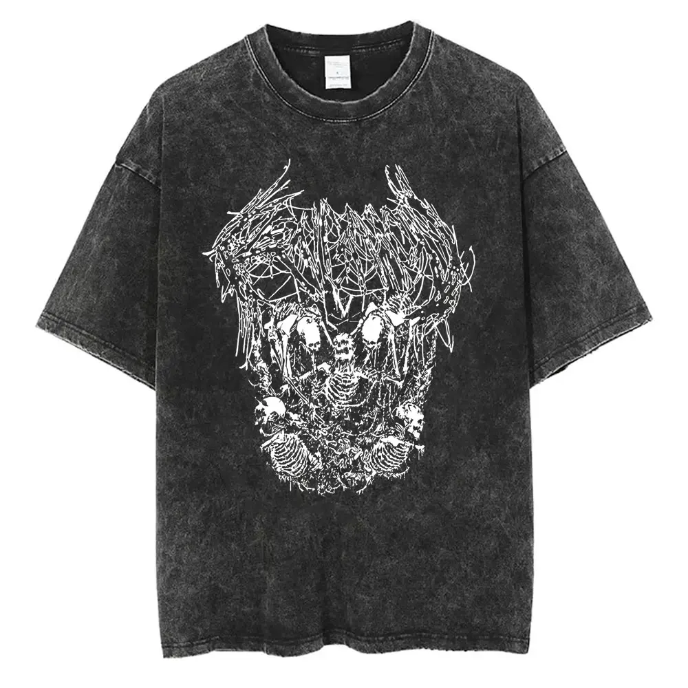 

Washed Vintage Rapper Ken Carson A Great Chaos Album Tshirt Men Women Summer Hip Hop T-shirts Male Casual Oversized T Shirts