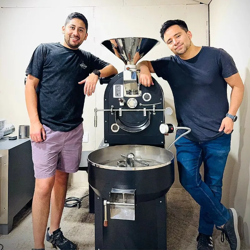 Electric Gas Coffee Roaster 1kg-120kg Coffee Roasting Machine with Temperature Control and Heat Adjustment