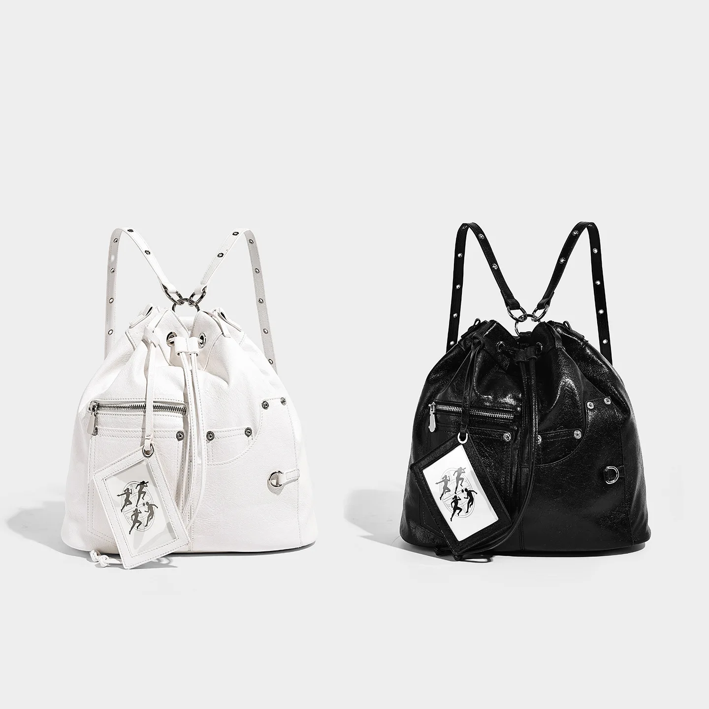 

2026 new large-capacity backpack, retro premium backpack, single backpack, dual-purpose bag, cool and spicy locomotive bag.