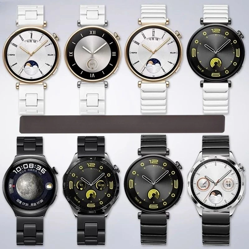 

Несколько керамических ремешков для часов huawei Watch GT4 41 мм/GT5 41 GT5 Pro 42 мм, ремешок для часов, ремешок для часов, браслет, аксессуары для женщин