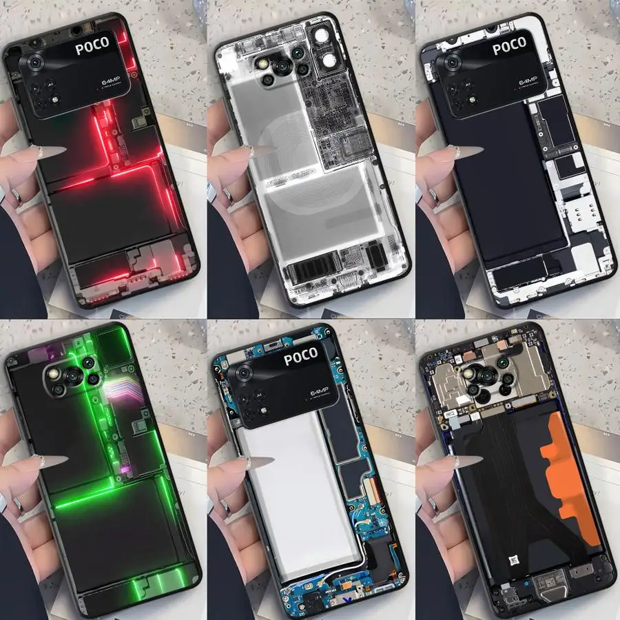 Case for Xiaomi Poco X3 NFC C71 F5 F3 X4 X3 Pro F4 C85 Soft Funda Back Phone Cover Route Creativity-