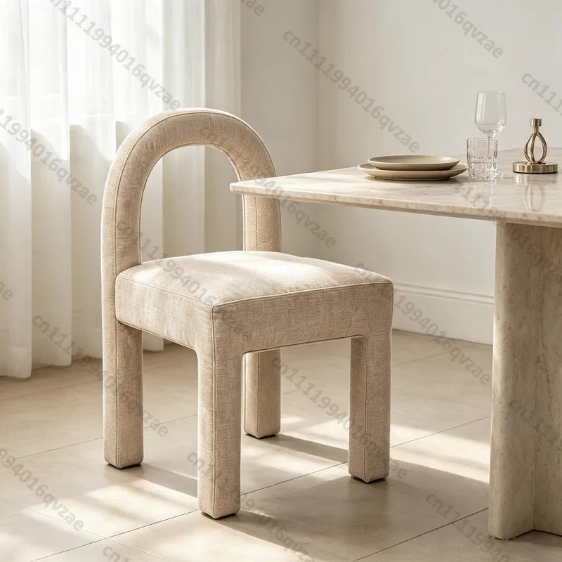 Custom Modern Dining Chair with Table Arm Backrest Design Wood Frame Durable Dining Chair
