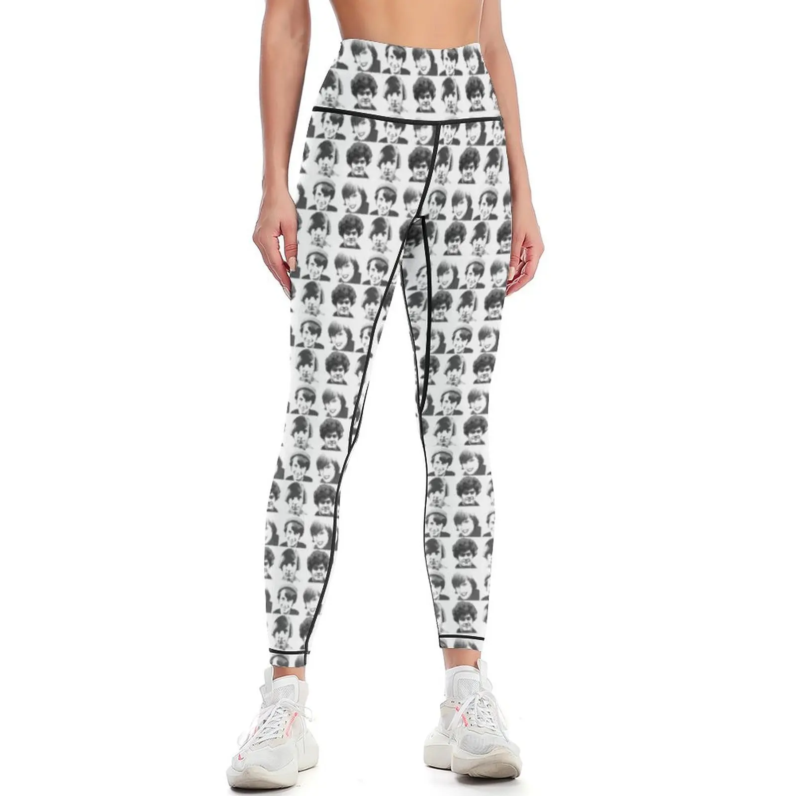 

Monkees Checkered (Black and White) Leggings gym wear Fitness woman legging gym Womens Leggings