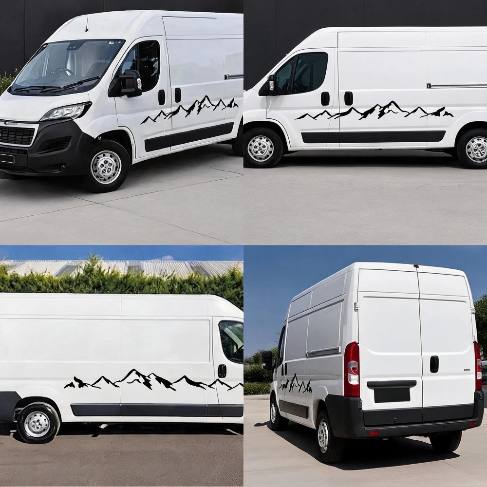 Car Stickers For Boxer III 3 Camper Van Decor Motorhome Graphics Mountain Style Kit Vinyl Decal Auto Tuning Accessories