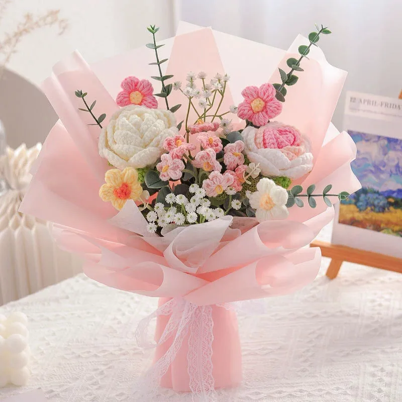 Gevulde planten Creatief handgemaakt boeket Kerst Verjaardag Kindercadeau