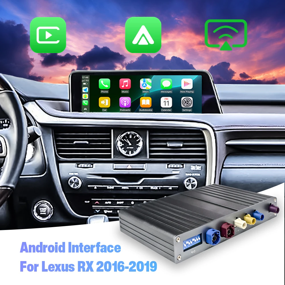 NewFor Lexus RX 2016-2019 Android Interface Module with Wireless Android Auto & CarPlay Qualcomm Binarytek