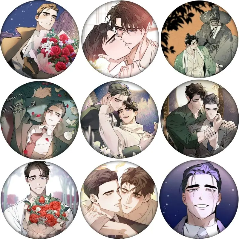 

58MM Korean BL Manhwa Define the Relationship Cosplay Badge Anime Brooch Pin Accessories For Clothes Backpack Decoration gift