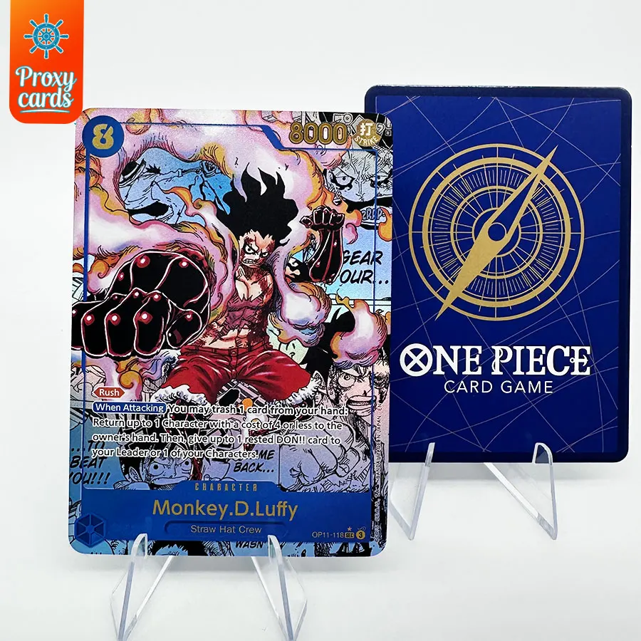 One Piece OPCG OP11-058 OP11-118  Character Proxy Cards SEC Rare Anime Collection Trading Card Game Deck English Version