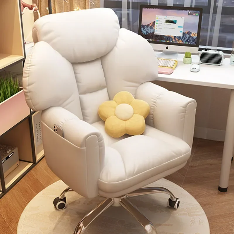 

Headrest Pillow Recliner Office Chair Back Support Computer Luxury Office Chair Footrest Organizer Sedia Gamimg Office Furniture