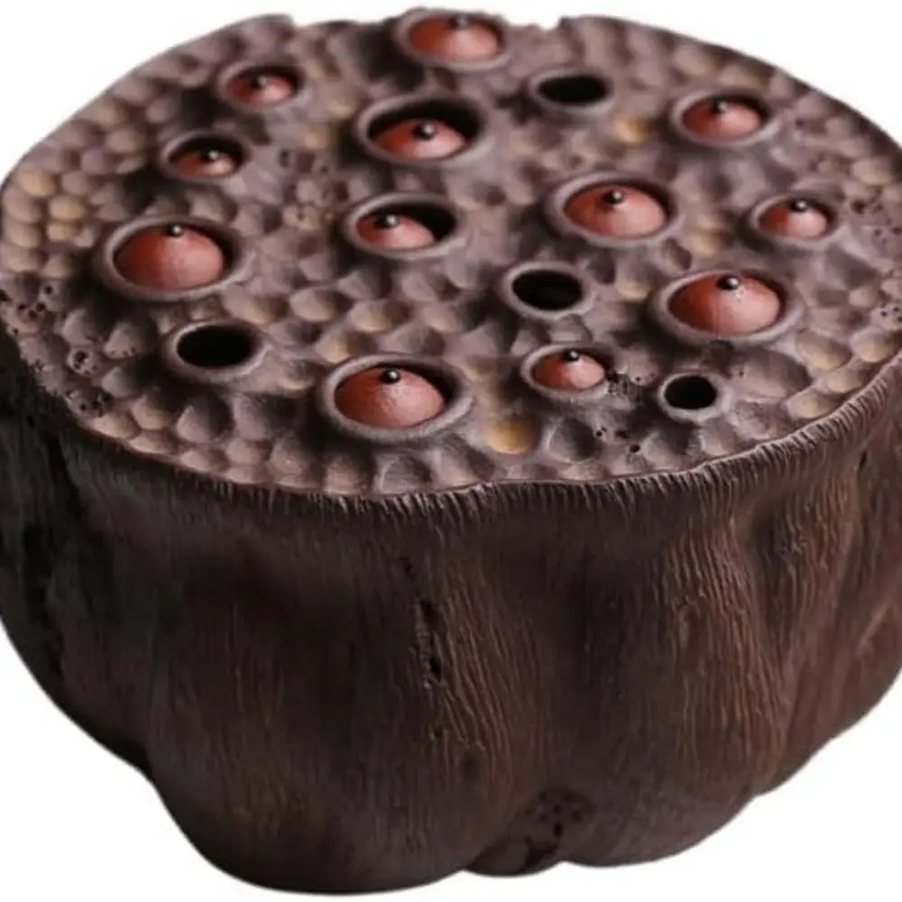 

Chinese Lotus Tea Pet Teapot Cover Holder Creative Desktop Decoration Home Tea Toy