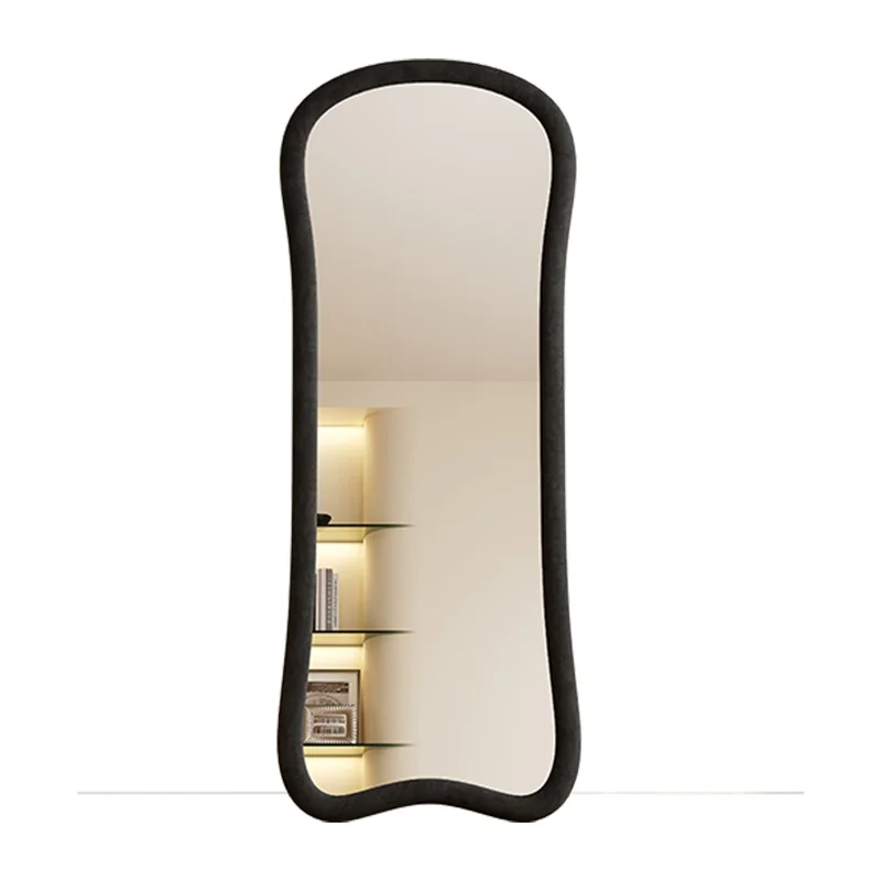 

Light luxury simple special-shaped full-length mirror household full-body mirror floor-to-ceiling mirror bedroom fitting