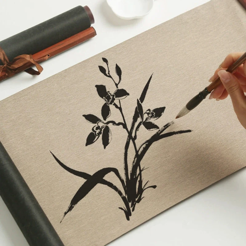 Blank Water Writing Cloth Scroll Thick Non Woven Fabric Calligraphy Brush Copybook Water Writing Cloth Painting Practice Book