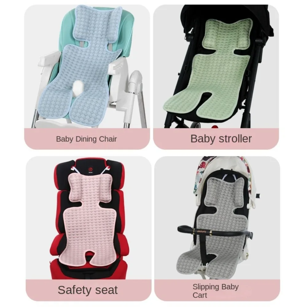 

Comfortable Baby Stroller Cooling Seat Mat Breathable Seat Liner Baby Stroller Cushion Solid Color Soft Pram Pad Outdoor