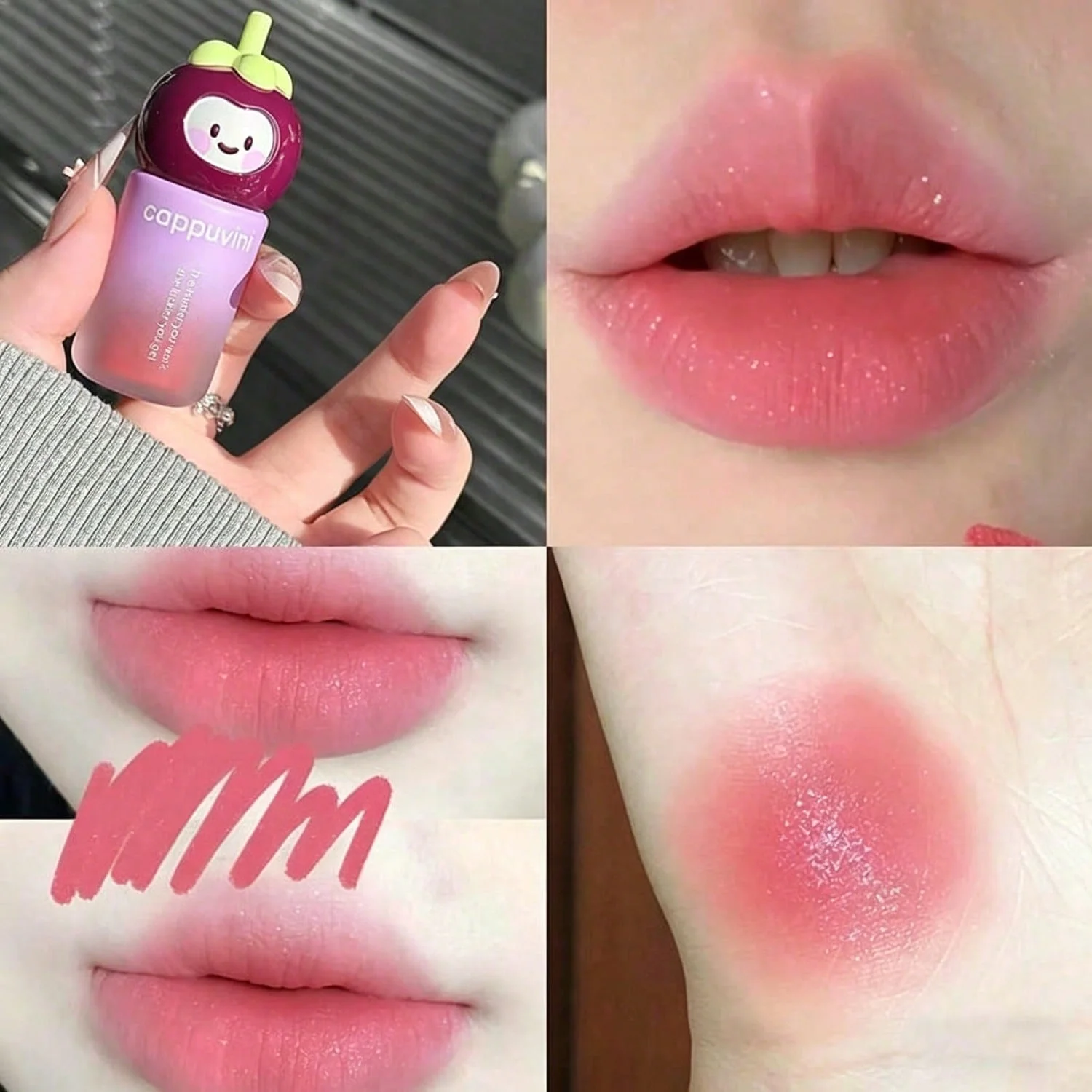 CAPPUVINI Cute and Fun Velvet Mist Lipstick Soft Mist Matte Gentle Whitening Commuting Pseudo Natural Makeup