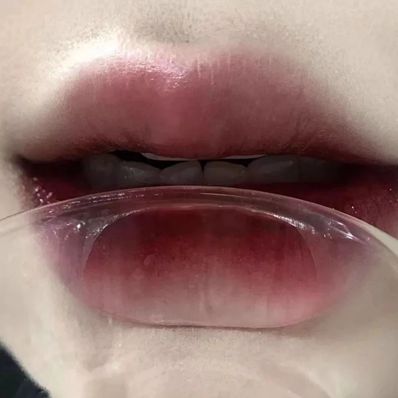 أنبوب فضي خمسة ألوان ملمع شفاه شفاف ملمع شفاه مرآة مرطبة كريستال جيلي ملمع شفاه مائي ملمس شفاه مكياج #4