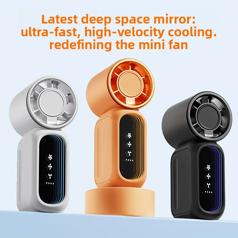 Mini Clip On Fan USB Rechargeable 180 Degree Adjustable Handheld Small Fan for Desk Travel Camping Office School Outdoor