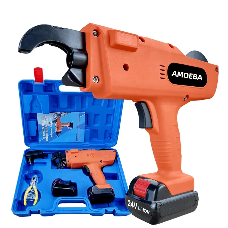 

2025High Quality Wire Knotting Cordless Rechargeable Lithium Battery Electric Tool Automatic Rebar Tying Machine Rebar Tying Gun