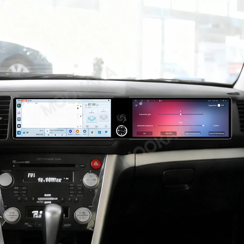Car Radio Stereo 24.6 Inch Dual Screen For Subaru Legacy Outback 2004-2009 Android Auto Carplay GPS Navi Stereo Multimedia DSP