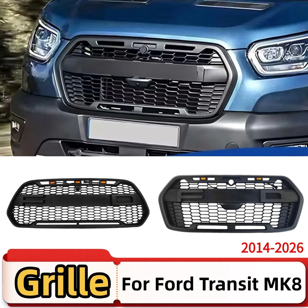 Przednia maska, kratka zderzaka, siatka wlotowa, akcesoria tuningowe, facelift do Forda Transita, dużego Transita Mk8 Trail 2014-2026