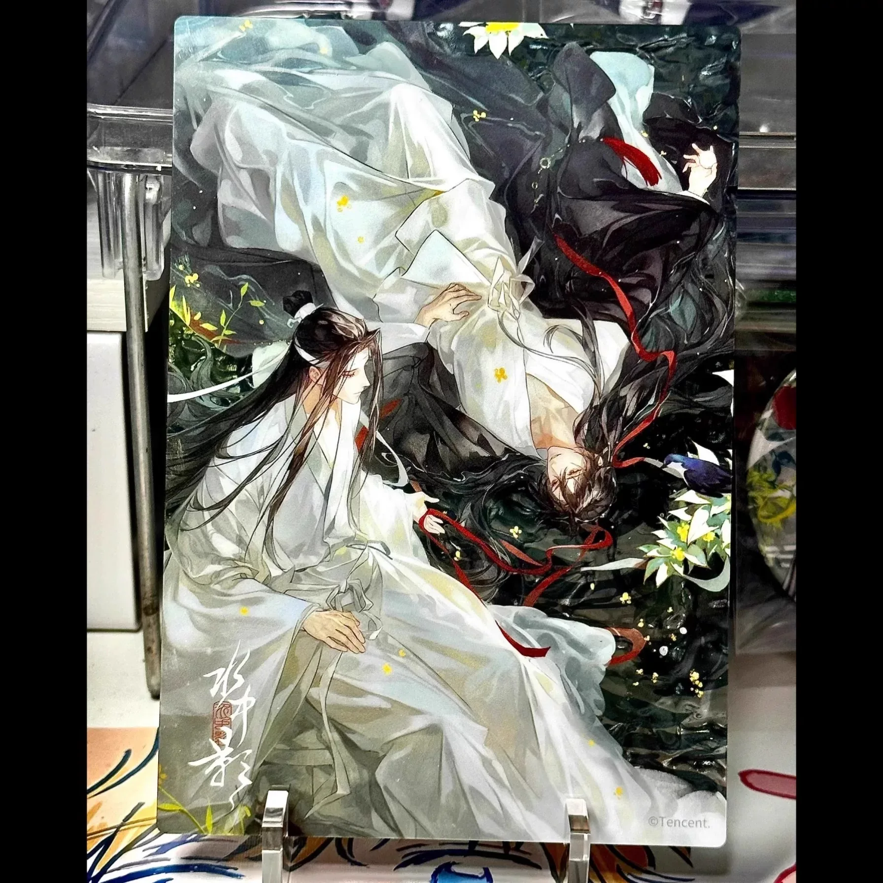 Грандмастер волшебной дороги, Water Shadow, Water Ripple Косплей, Wei Wuxian Blue Forgetting Machine, Прозрачная карта