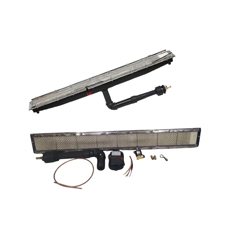 Full Set Cast Iron Ceramic Gas Burner Kits Infrared Heater for Paint Booths & High-Temp Systems Natural Gas Source