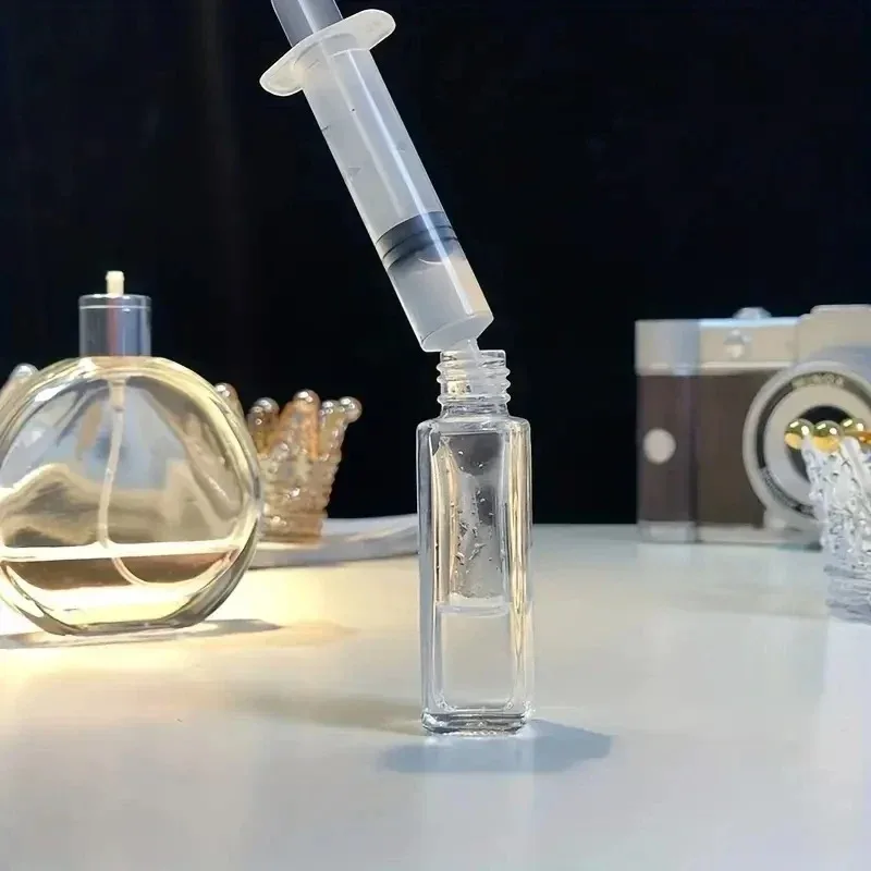 10pcs 5ml/10ml Syringe Plastic Perfume Dispenser Tool Refills Cosmetics for Quantitative Distribution of Refillable Bottles