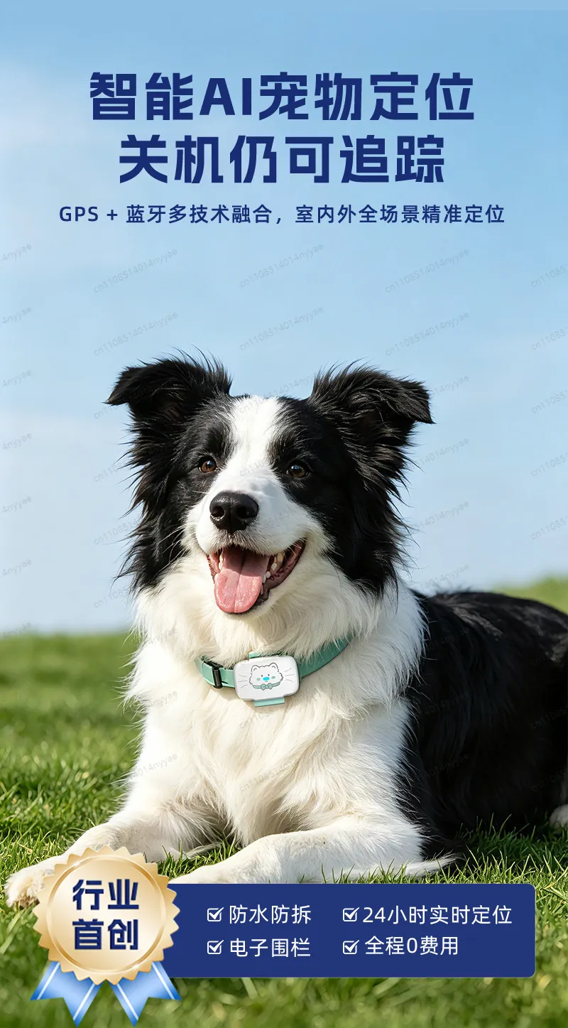 GPS Pet Tracker Collar, Anti-Lost Cat Locator with Real-Time Tracking & Smart Alert - Waterproof Lightweight for Cats & Dogs view 6