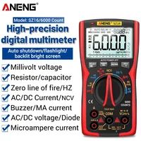 ANENG SZ16 Smart Continuity Meter Multimeter Auto Intelligent Sensor Tester Multimetro Professional True RMS Multimetre Tools