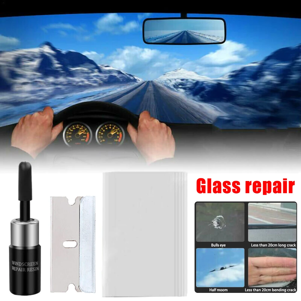 Nieuwe Multifunctionele Auto Raam Gebarsten Glas Reparatie Set Voorruit Diy-Tools Glas Kras Carwash & Onderhoud Dropship